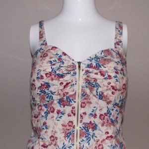 Sleeveless Zip-Up Top